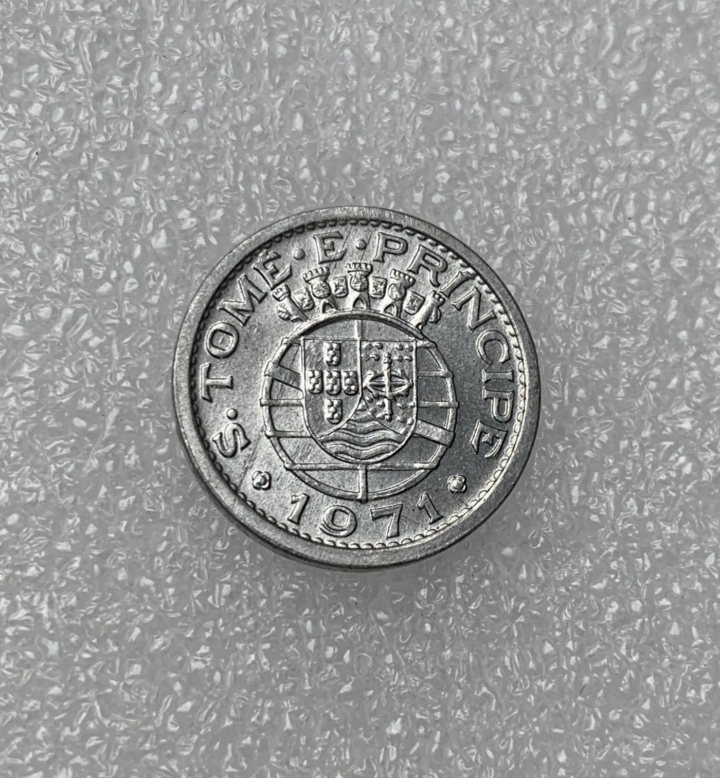瓶子🏺散币纸币第3期  葡属圣多美普林西比硬币1971年10分