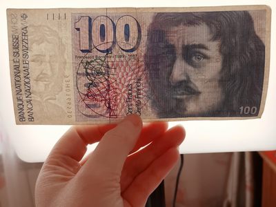 全场一元起拍 各国纸币专场 第43期 瑞士100法郎纸币