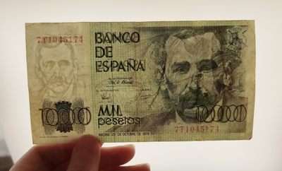 全场一元起拍 各国纸币专场 第43期 西班牙1979年1000比塞塔纸币