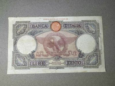 【Blue Auction】✨世界纸币精拍第399期【精】 意大利 1942年100里拉 品相如图