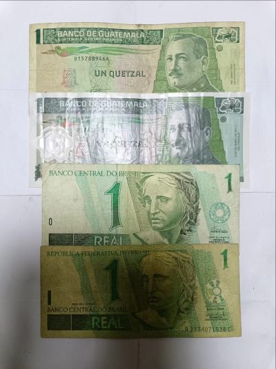【20231204】非全新纸币第九十五场 - 南美洲国家4张纸币各为不同版本