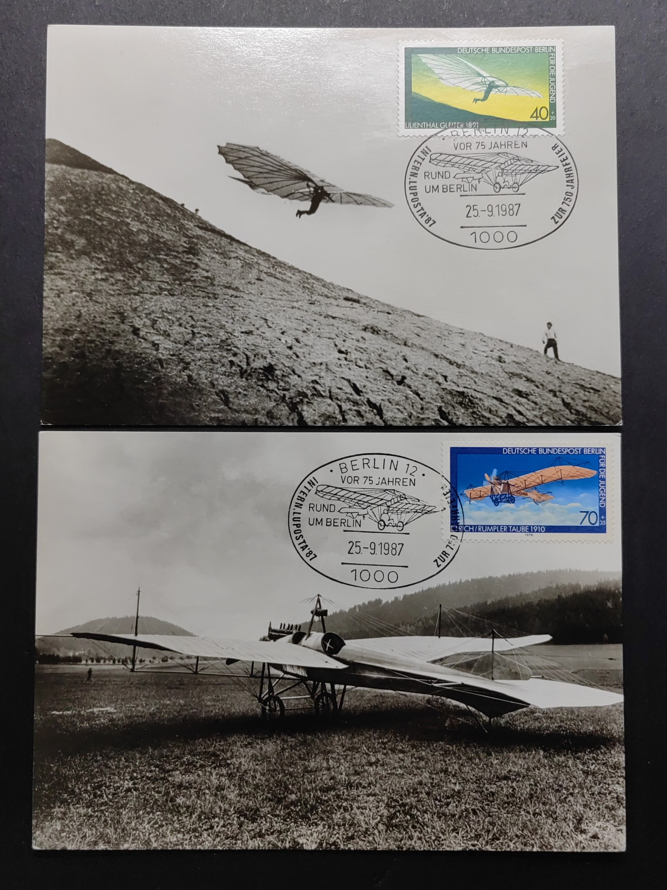 多国精美邮品专场（拍卖）第③③场 德国1987年 老式飞行器极限片