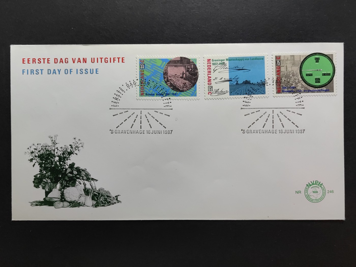多国精美邮品专场（拍卖）第③③场 荷兰1987年 产品拍卖、农业 