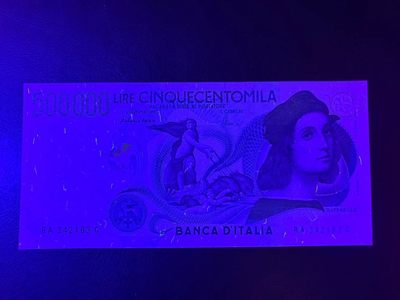 【Blue Auction】✨世界纸币精拍第399期【精】 意大利 1997年50万里拉 拉斐尔 全新UNC