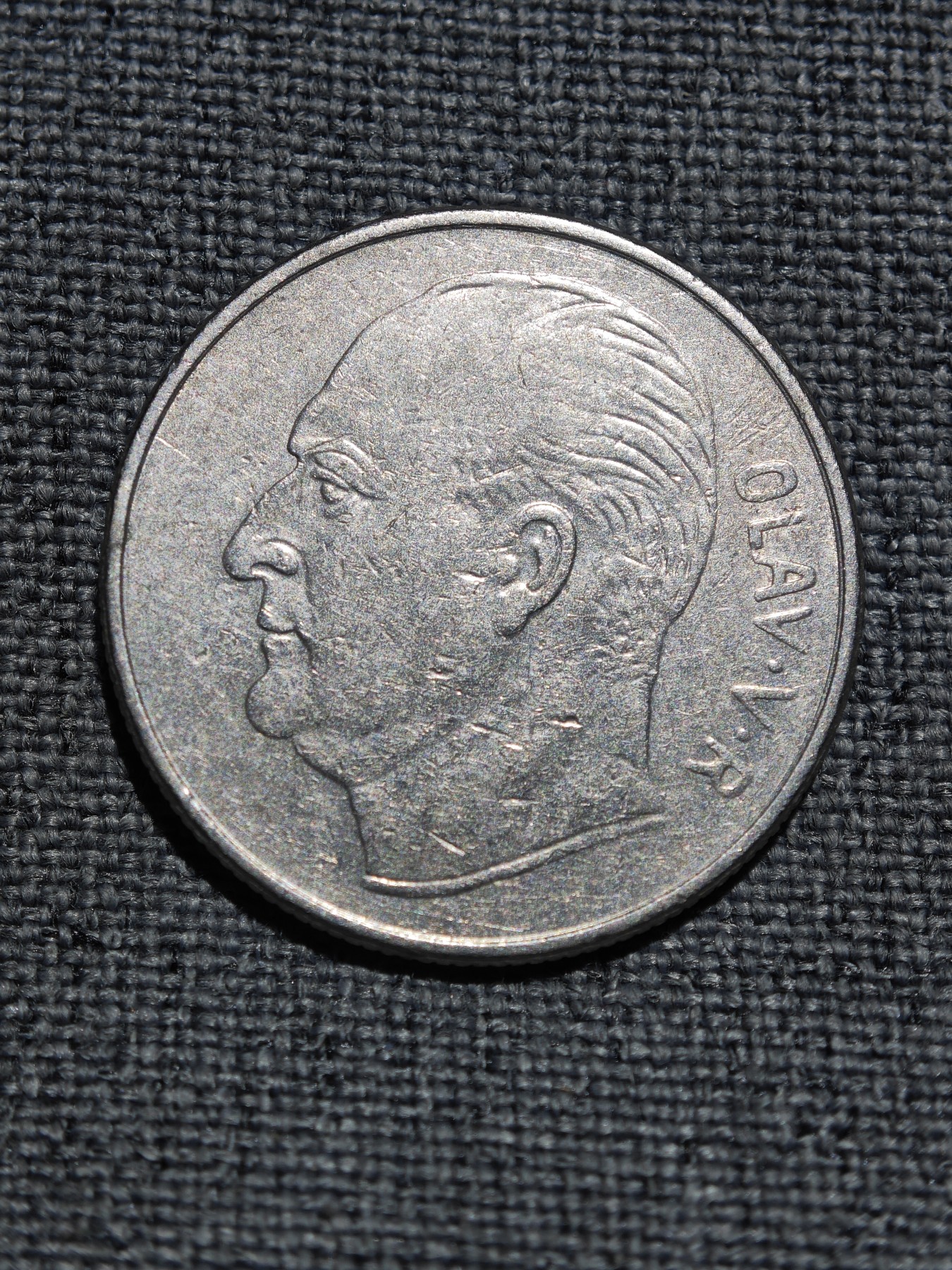 外国硬币收藏店第3期 挪威1973年奥拉夫五世骏马1克朗