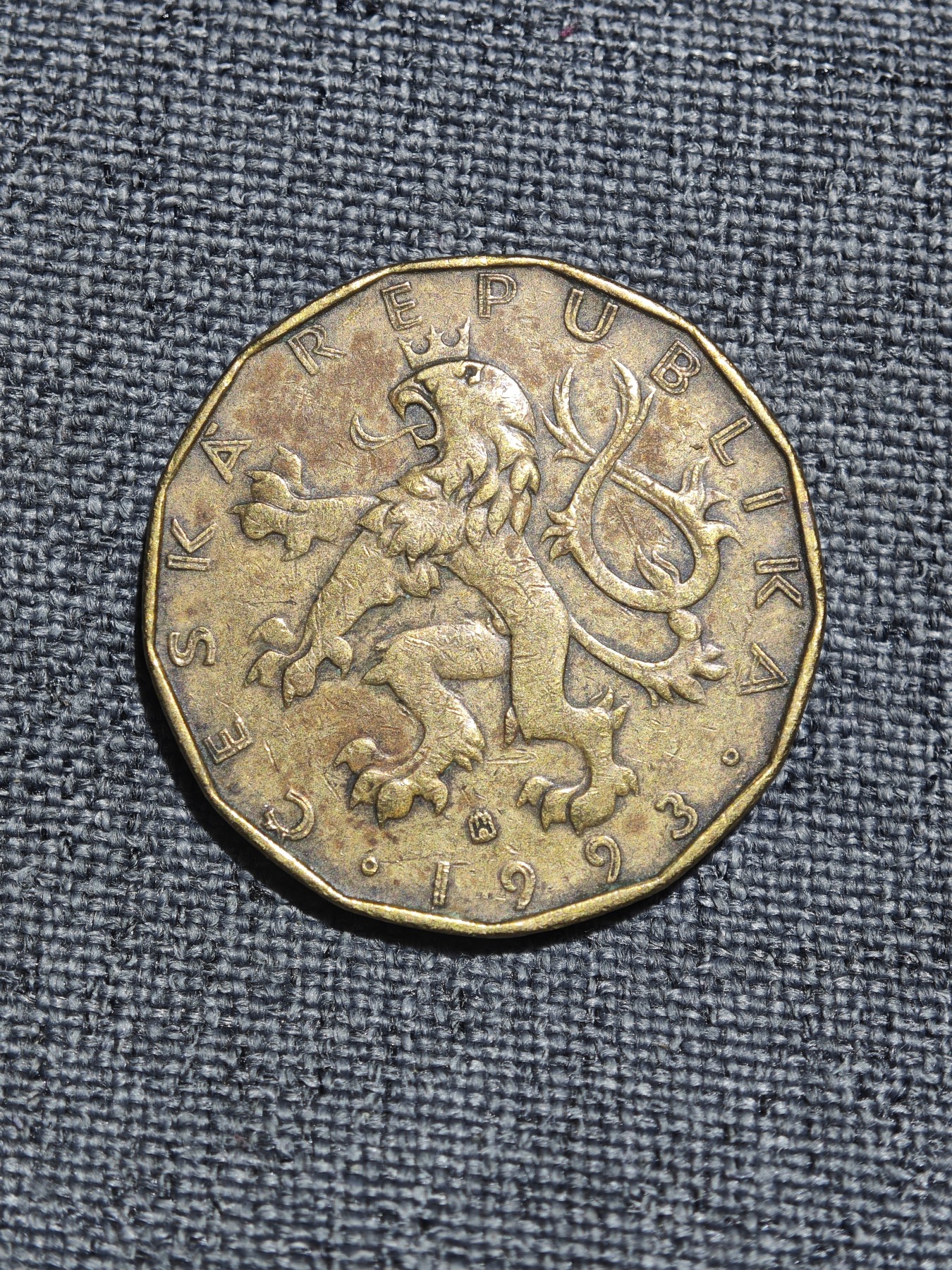 外国硬币收藏店第3期 捷克1993年骑士20克朗