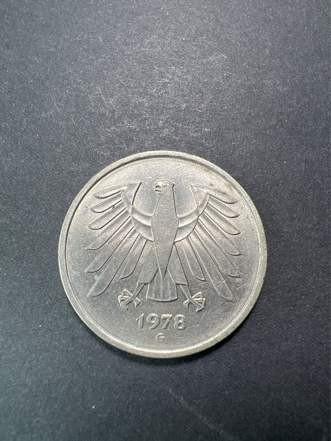 【8个洞收藏】第32场★ 🈵20元or 6件包邮★硬币专场  德国 1978年 5马克 镍币 29mm 