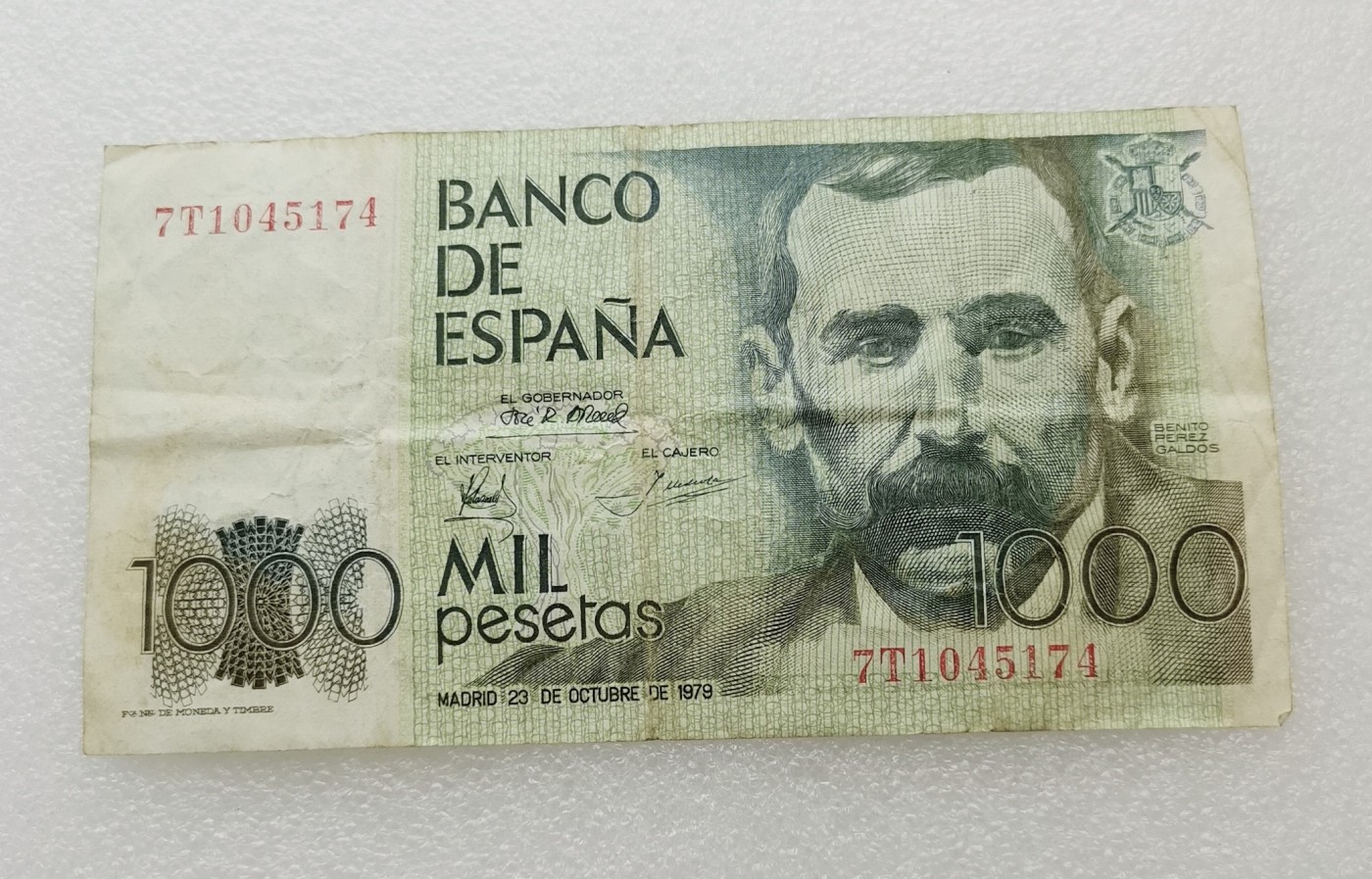 全场一元起拍 各国纸币专场 第43期 西班牙1979年1000比塞塔纸币