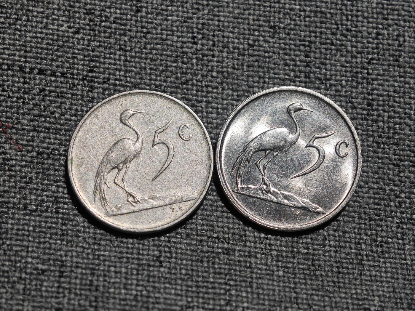 外国硬币收藏店第3期 南非福歇总统、国徽两版5分