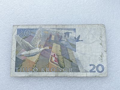 全场一元起拍 各国纸币专场 第43期 瑞典20克朗纸币 尼尔斯骑鹅旅行记