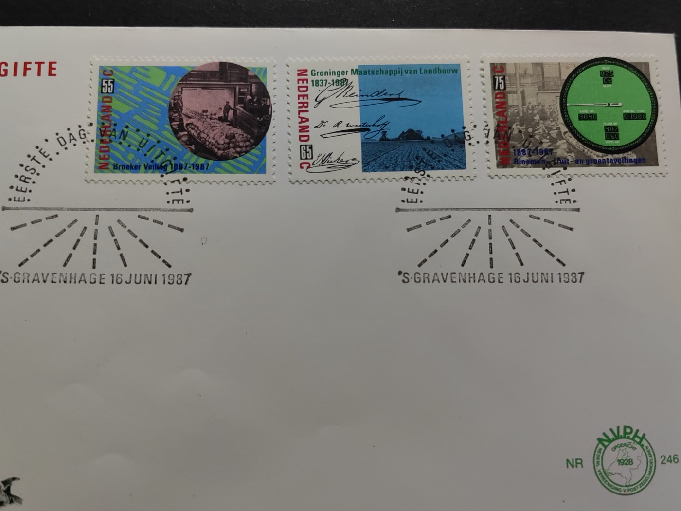 多国精美邮品专场（拍卖）第③③场 荷兰1987年 产品拍卖、农业 