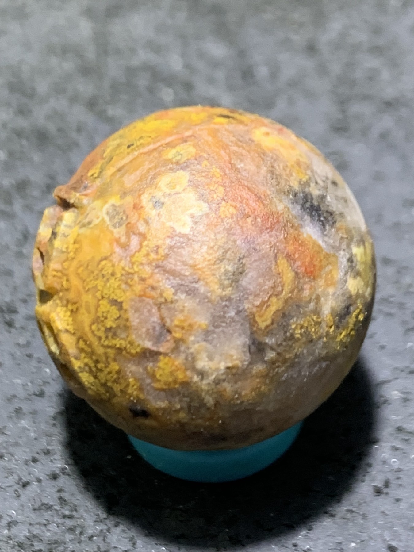 精美亚光风化纹草花战国红玛瑙手工雕刻福字2.0单珠一颗！