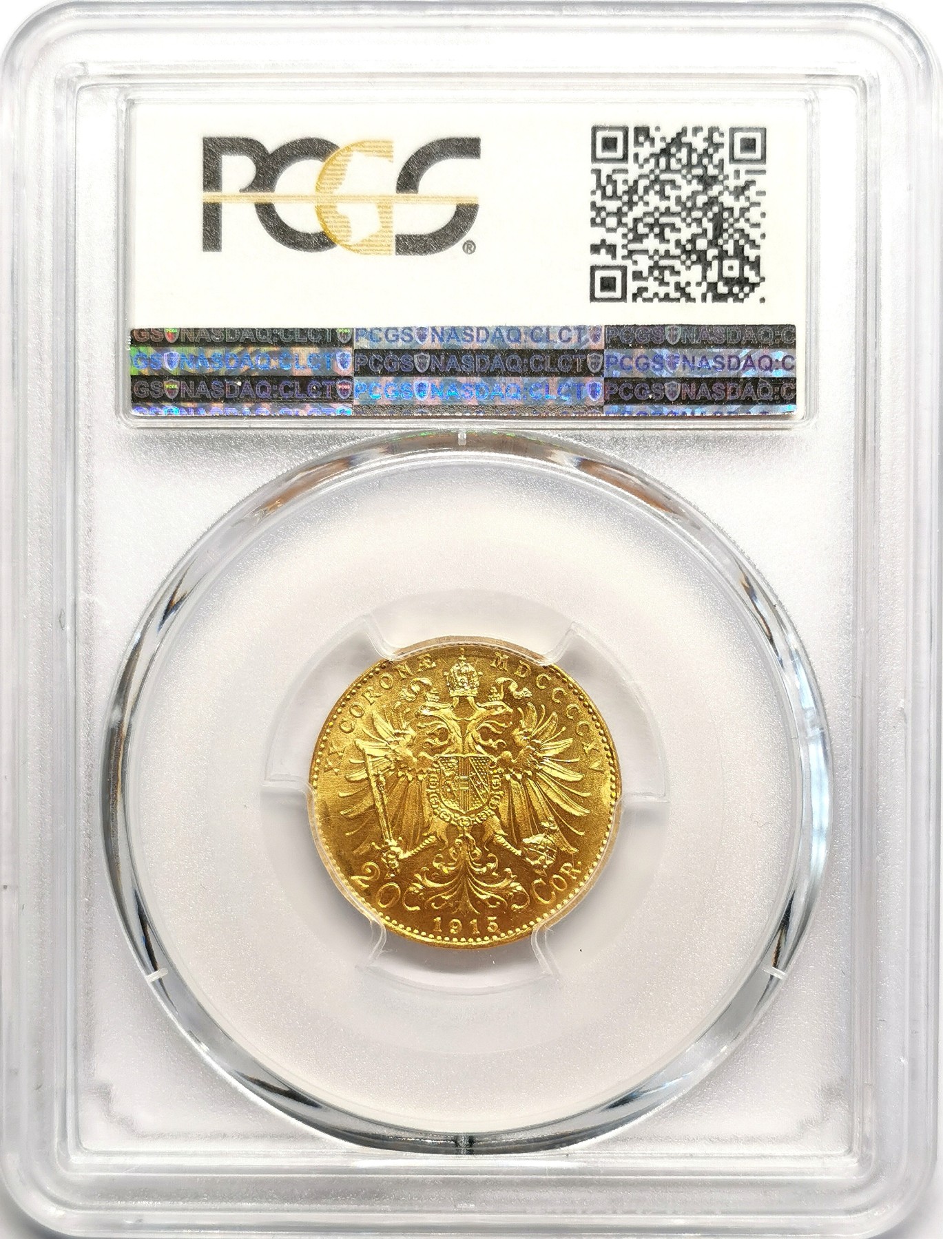 凡希社世界钱币微拍第二百五十六期 1915奥地利20科罗纳金币PCGS-MS66