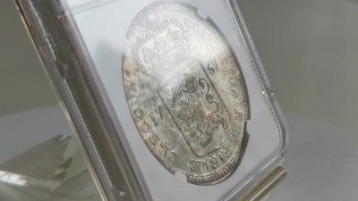 凡希社世界钱币微拍第二百五十六期 荐！1757联省共和国西弗里斯兰贸易塔勒NGC-MS63早期年份书价高！