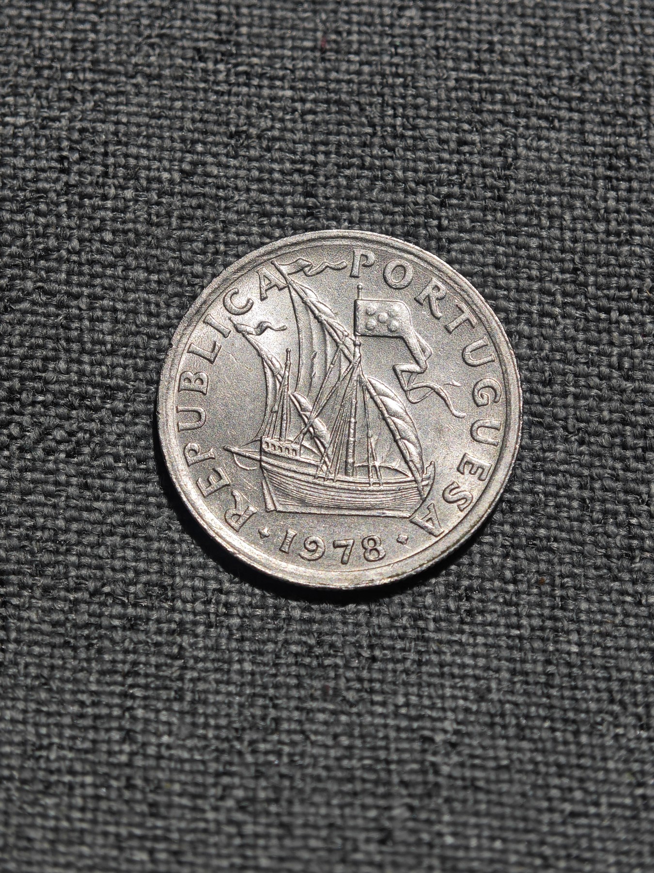 外国硬币收藏店第3期 葡萄牙1978年帆船2.5埃斯库多