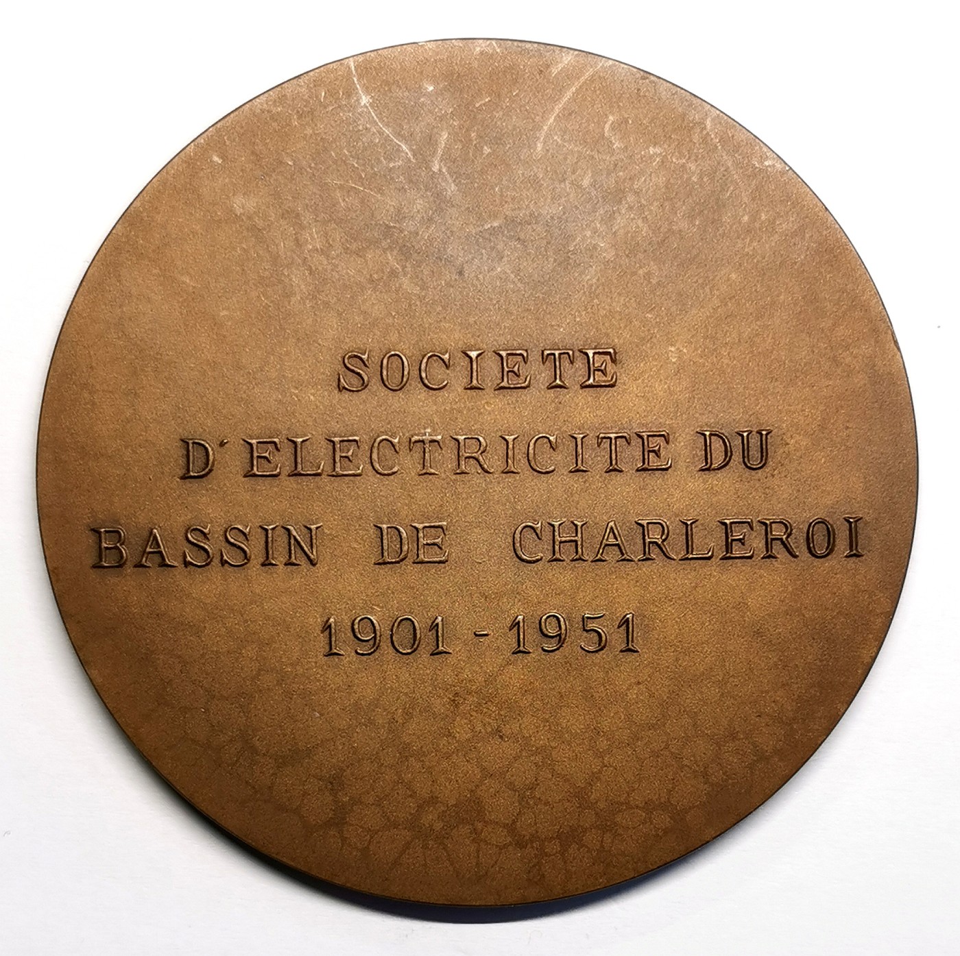 凡希社世界钱币微拍第二百五十六期 芬兰沙勒罗伊电气纪念铜章 直径73mm