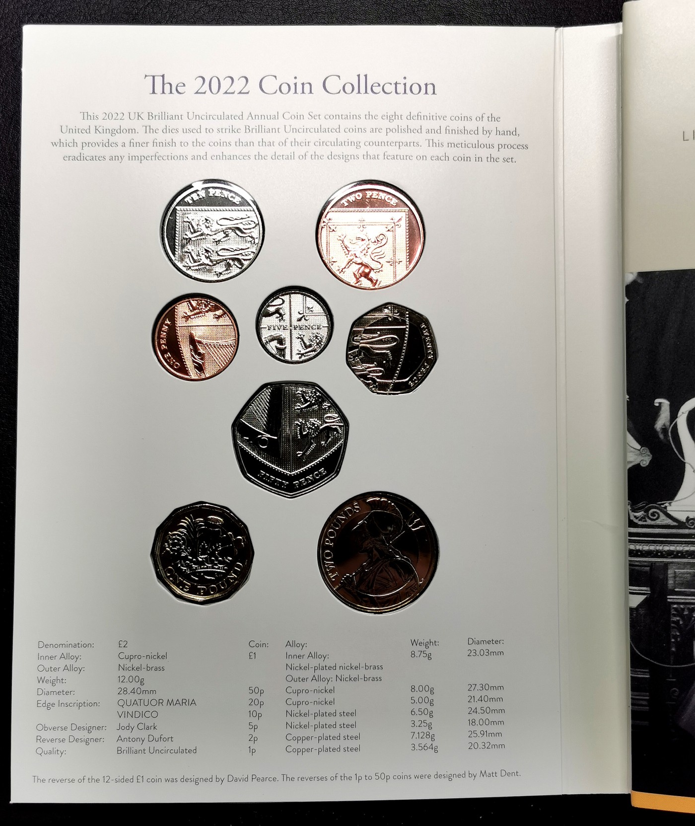 凡希社世界钱币微拍第二百五十六期 2022英国钱币年册原厂包装全品！