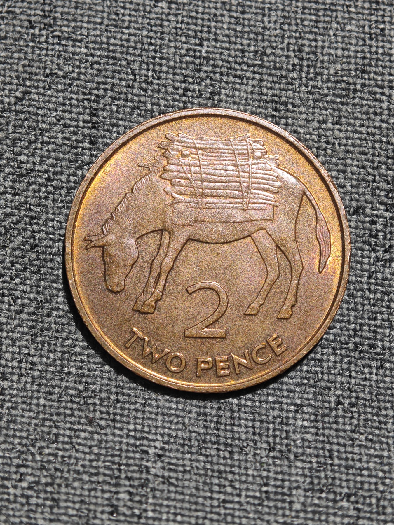 外国硬币收藏店第3期 极美品英属女王圣赫勒拿和阿森松驴子2便士