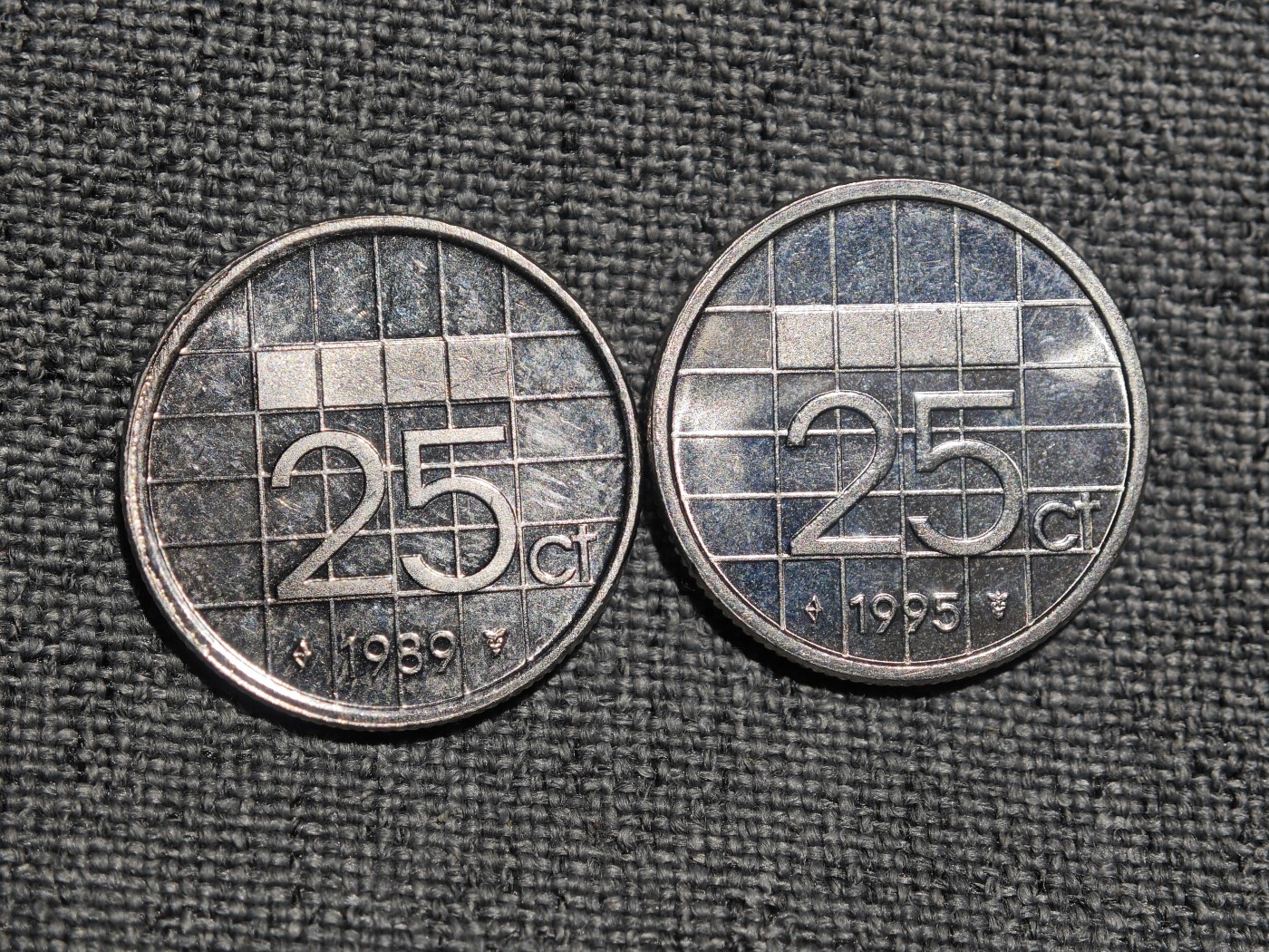 外国硬币收藏店第3期 荷兰25分2枚