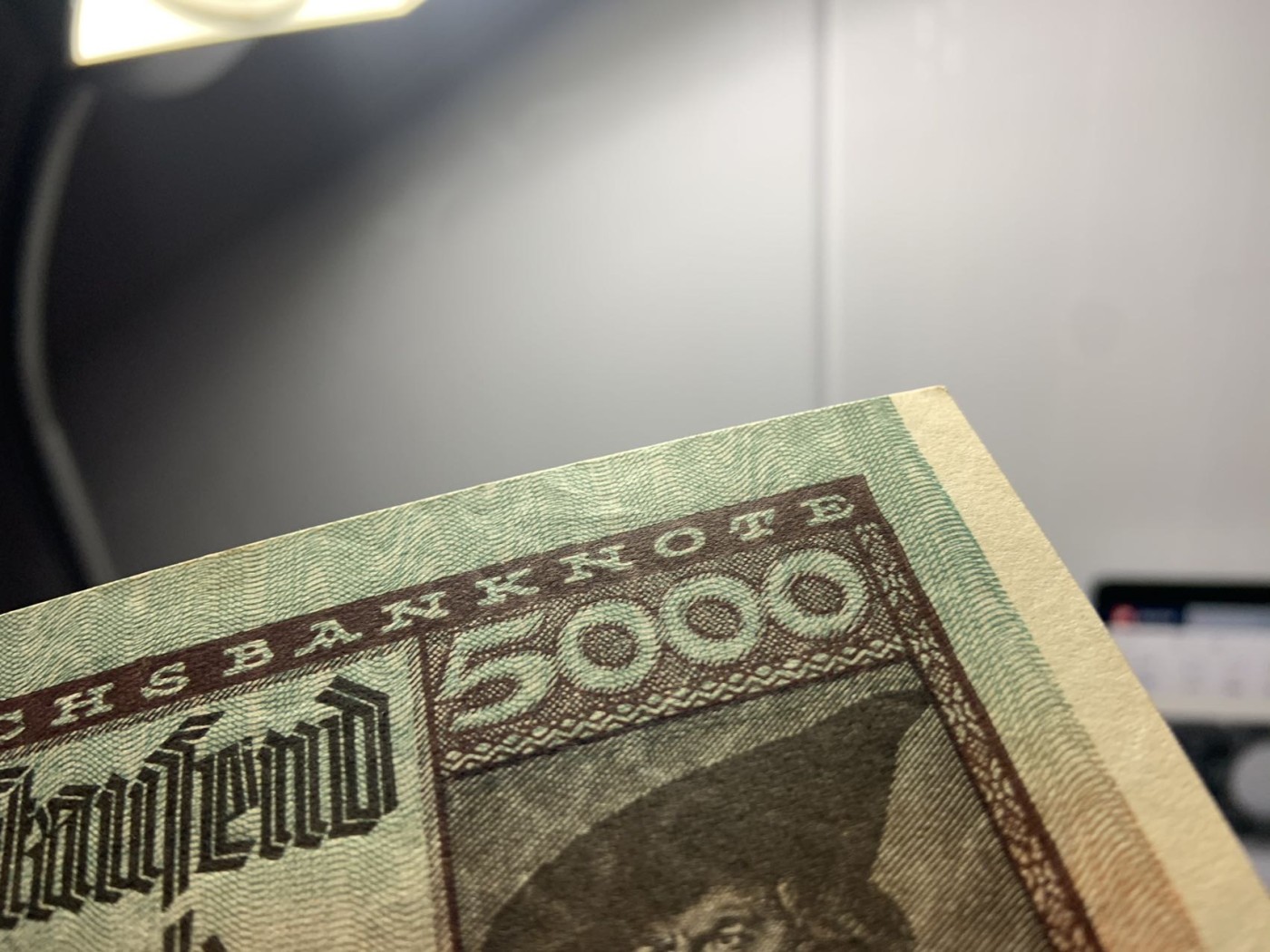 收藏联盟Quantum Auction 第308期拍卖  德国1922年5000马克 品相UNC- 稀少星补号 丢勒画作