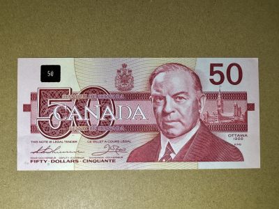 《张总收藏》128期-精品裸币专场 - 加拿大50元 UNC 鸟版猫头鹰