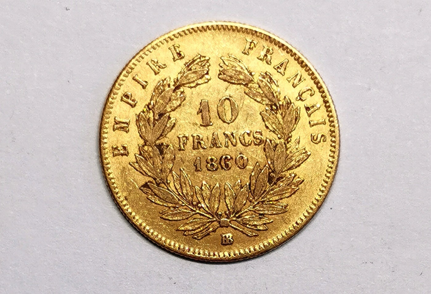 凡希社世界钱币微拍第二百五十六期 1860法国拿破仑三世10法郎金币XF