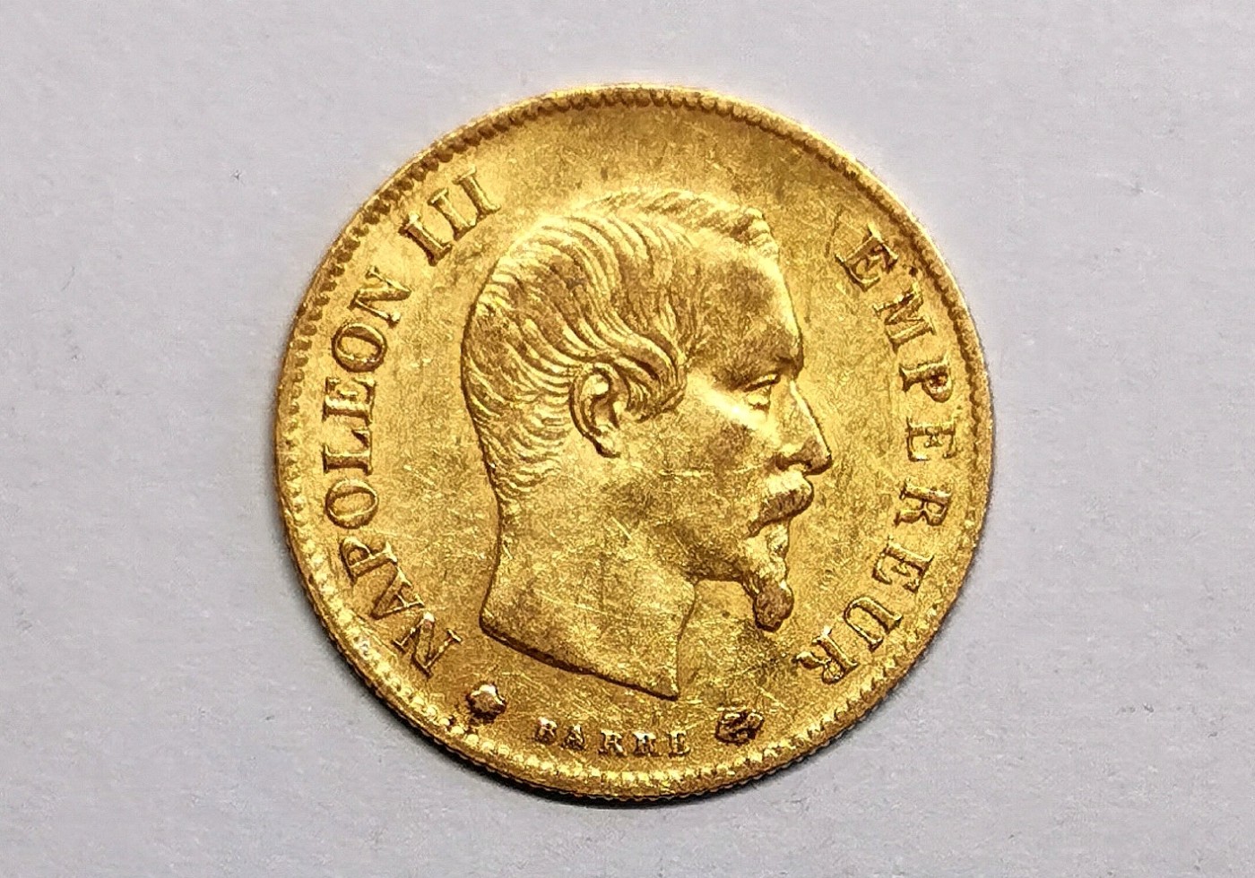 凡希社世界钱币微拍第二百五十六期 1860法国拿破仑三世10法郎金币XF