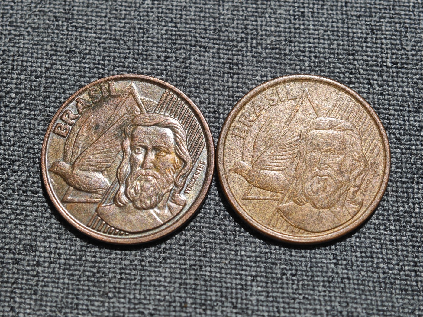 外国硬币收藏店第3期 巴西5分铜币2枚