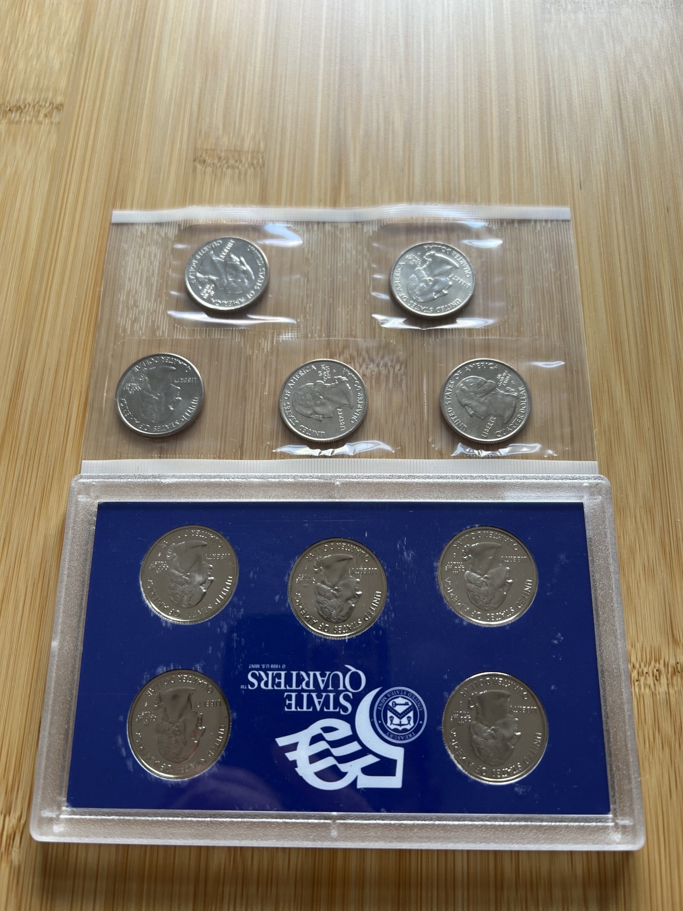 全场顺丰包邮 外国银币 纪念币 套币等  美国州币精制币普制币各5枚