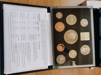 道一币馆币章第二十三场 - 原盒证 英国1999年精制币套装九枚套 