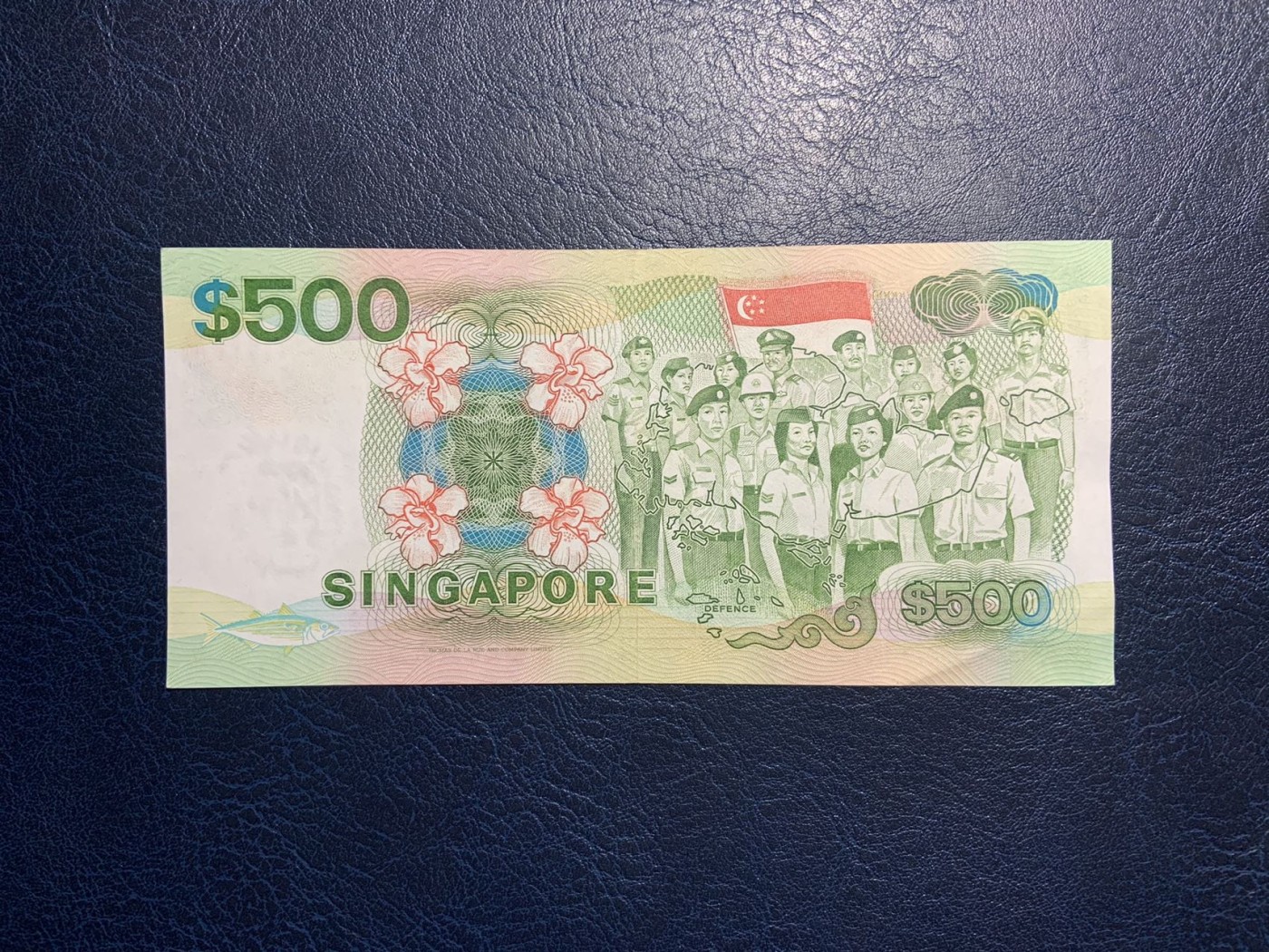 收藏联盟Quantum Auction 第308期拍卖  新加坡1988年500元 品相AU-  号码无347 稀少船版高面值
