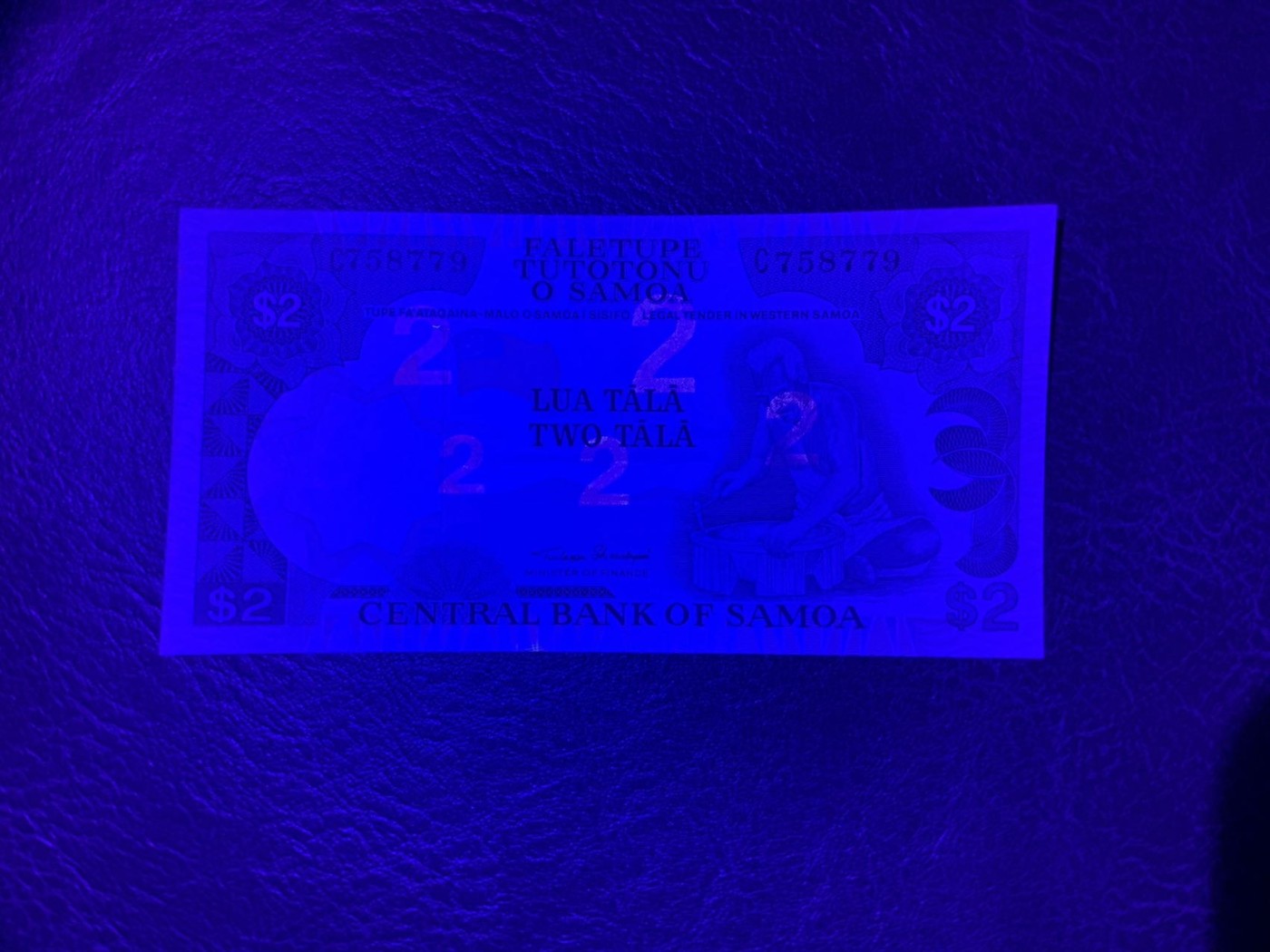 收藏联盟Quantum Auction 第308期拍卖  萨摩亚1985年版2塔拉 品相全新UNC