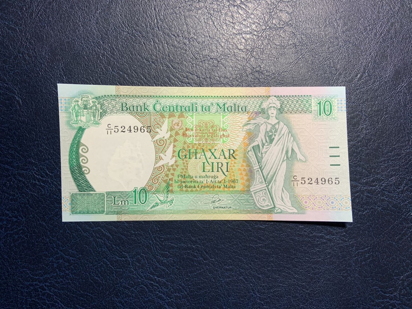 收藏联盟Quantum Auction 第308期拍卖  马耳他1994年10里拉 品相UNC-
