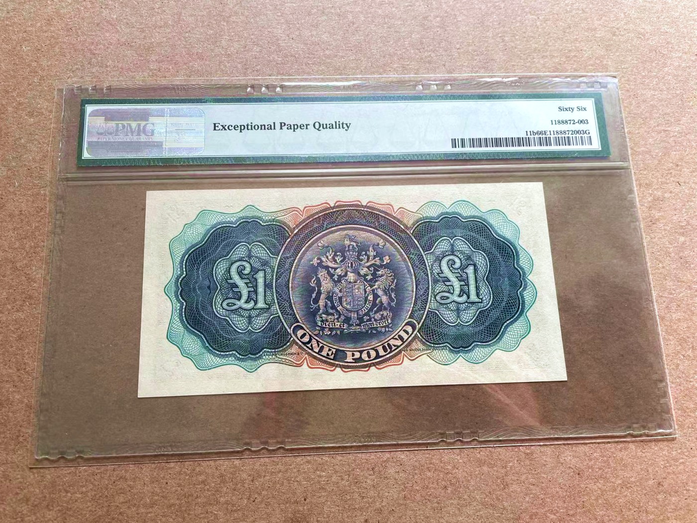 【Blue Auction】✨世界纸币精拍第400期盛典——白金之夜 【仅1张更高分】英属百慕大 1937年1镑 BWC出品 英王乔六 PMG66EPQ 好品相对较少  