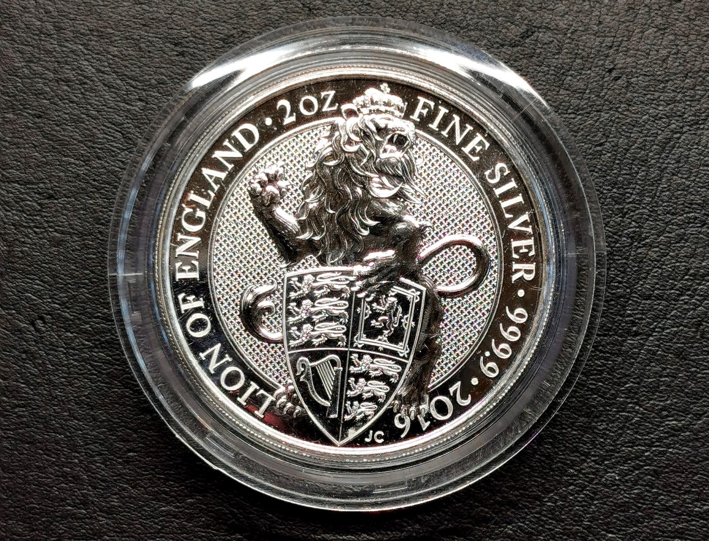 凡希社世界钱币微拍第二百五十六期 2016英国英格兰狮2盎司银章全品