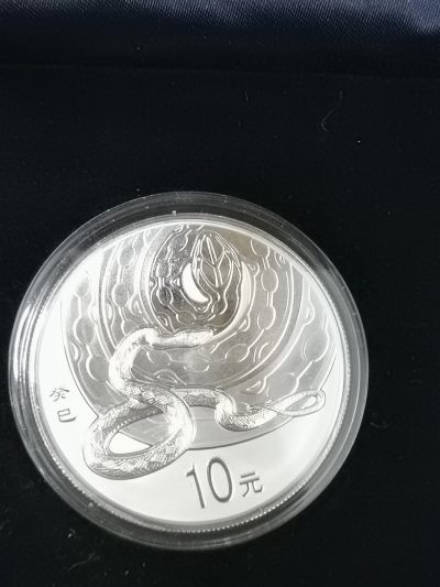 冬天里的玫瑰 - 2013年蛇年生肖纪念银币。