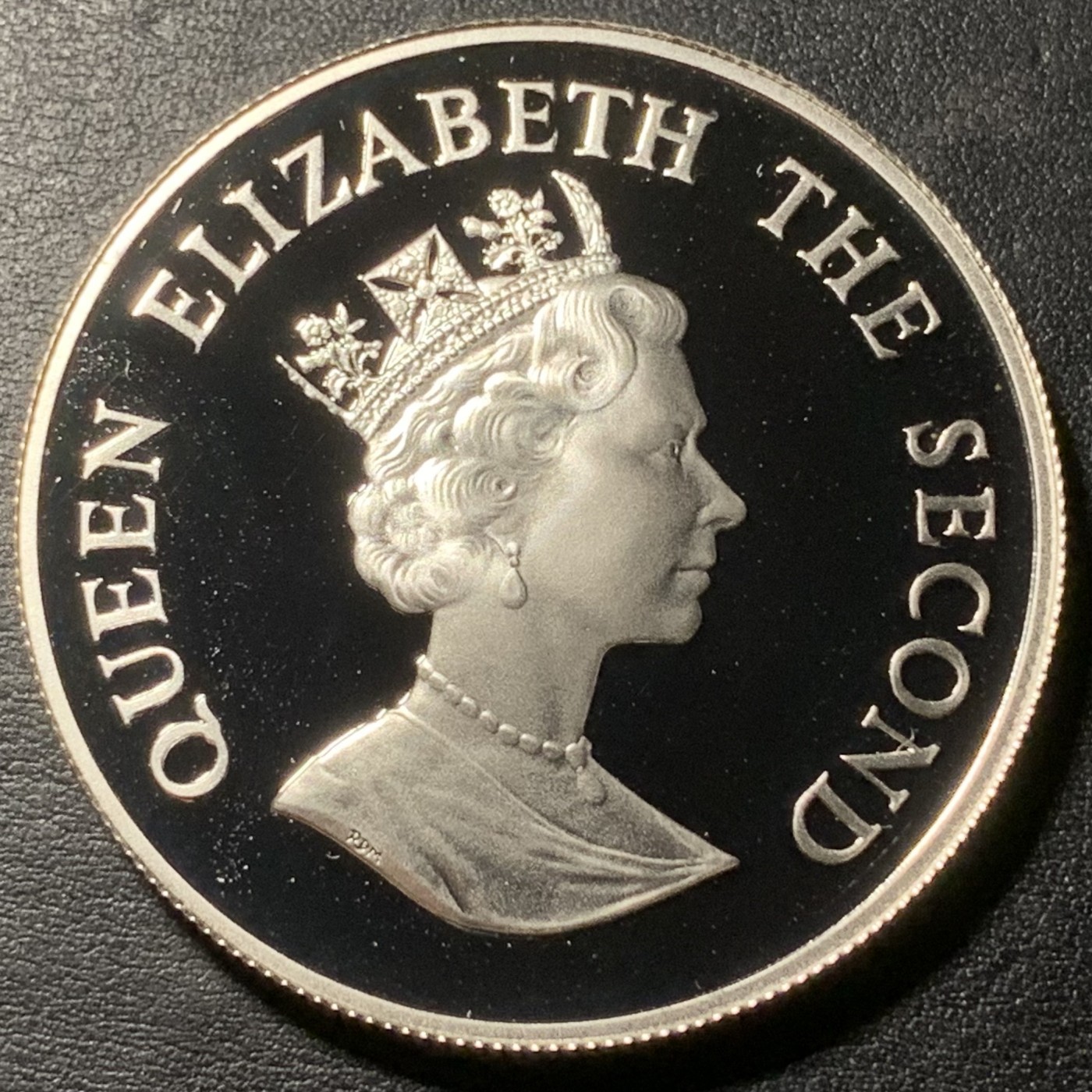 紫瑗钱币——第329期拍卖 福克兰 1987年 WWF基金会25周年 企鹅 50便士 28.28克 0.925银 精制