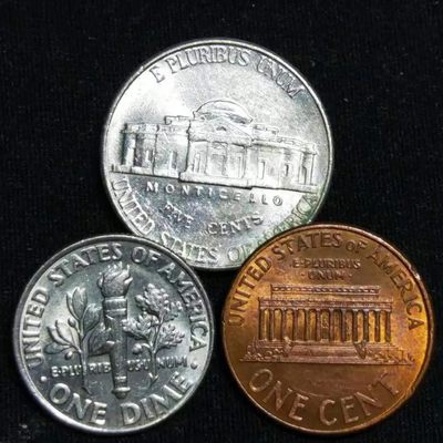 231202 美国硬币一套三枚,保真随机发货
