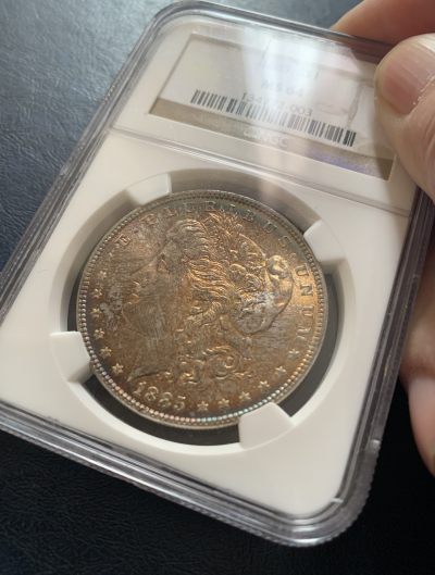 1885年美国摩根银币P版五彩币NGC-MS64