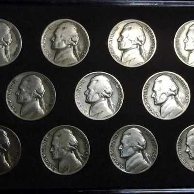 231202 美国1942-1945年5美分二战银币PDS版大全套11枚