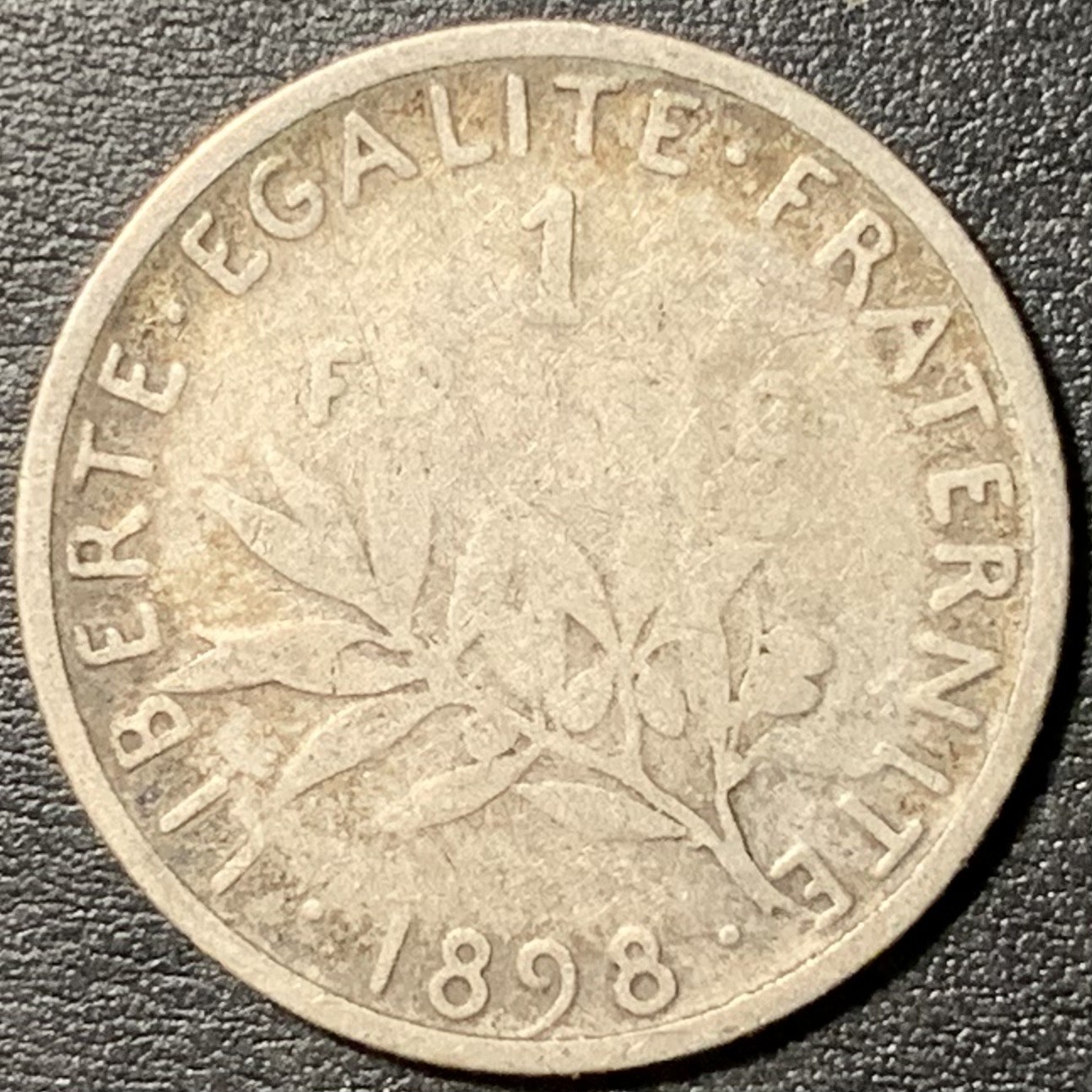 紫瑗钱币——第329期拍卖 法国 1898年 播种女神 1法郎 5克 0.835银