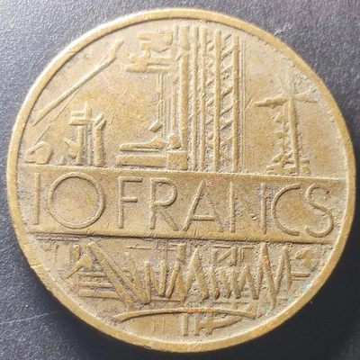 231202 法国10法郎硬币 巴士底狱加厚币 直径26mm 年份随机发