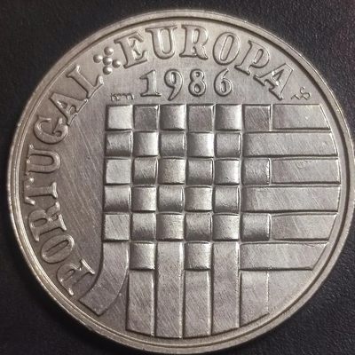 231202 葡萄牙共和国1986年加入欧洲共同市场25埃斯库多纪念币111606