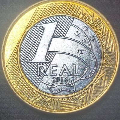 231202 巴西1雷亚尔双色纪念币 27mm 保真外币82409