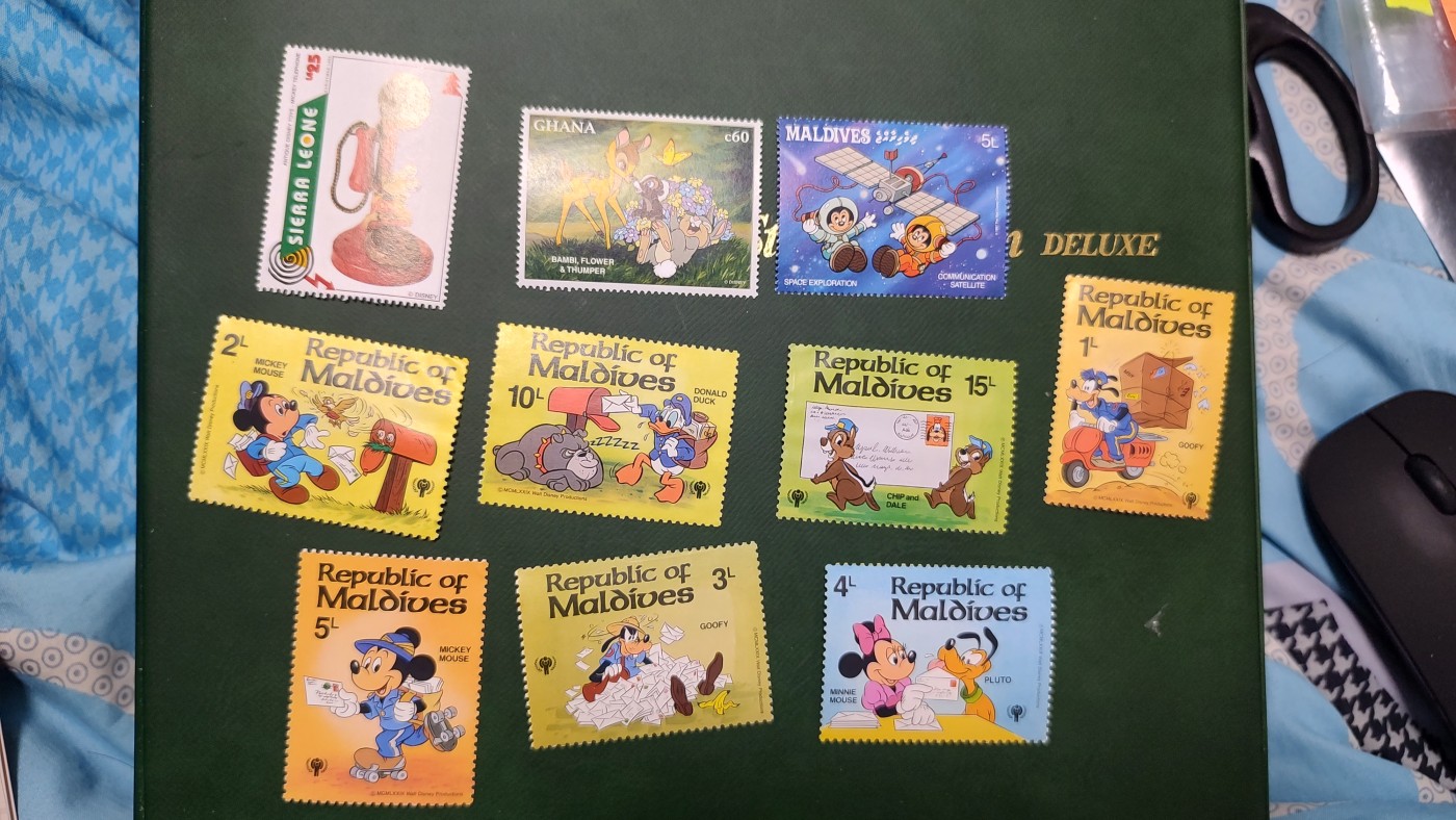 一月邮币社第十期拍卖国际邮票专场 迪士尼新票一组