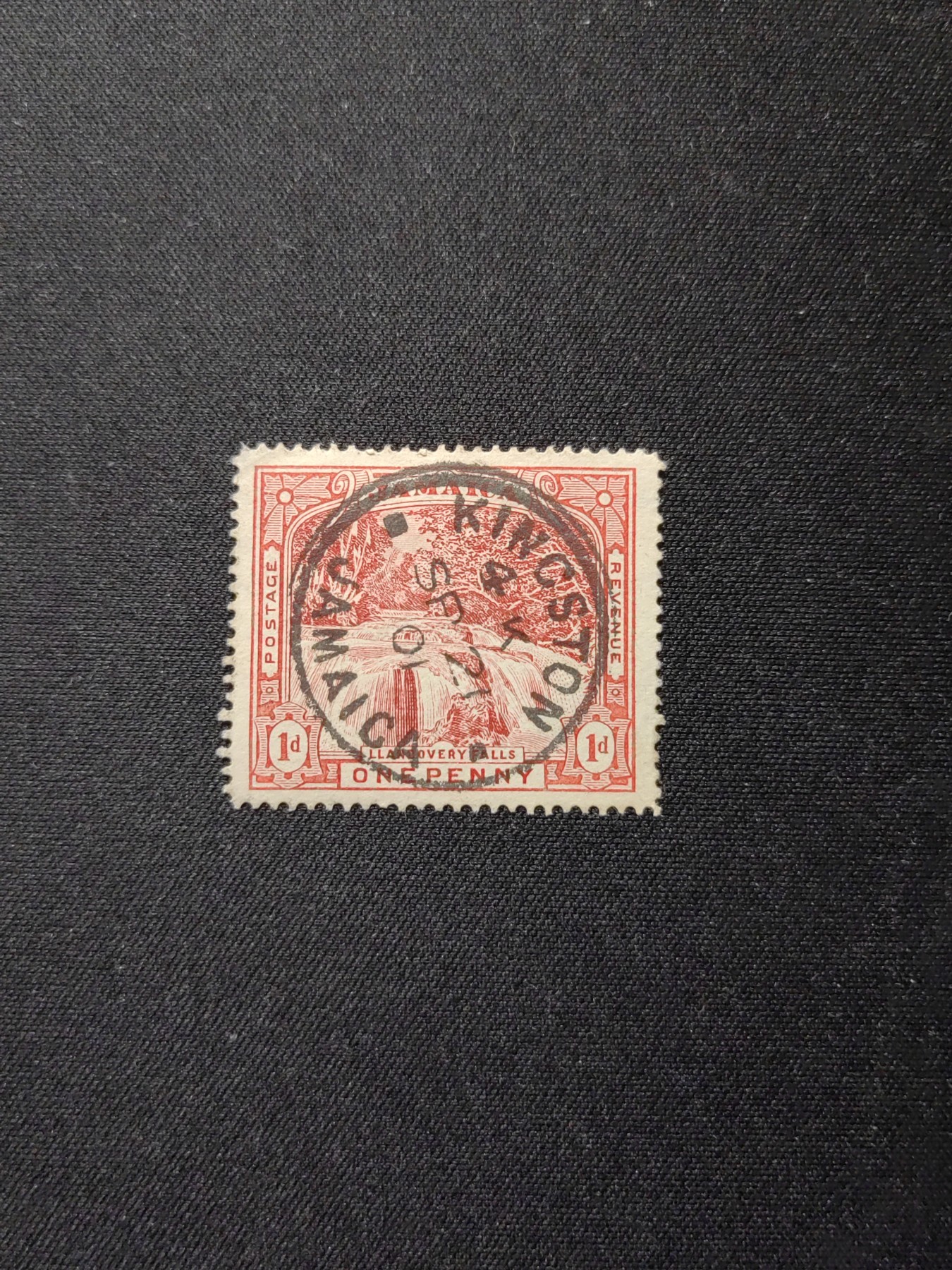 多国邮票专场（拍卖）第③④场 （0佣金） 英属 牙买加 1900-1901年 雕刻版 瀑布风光 