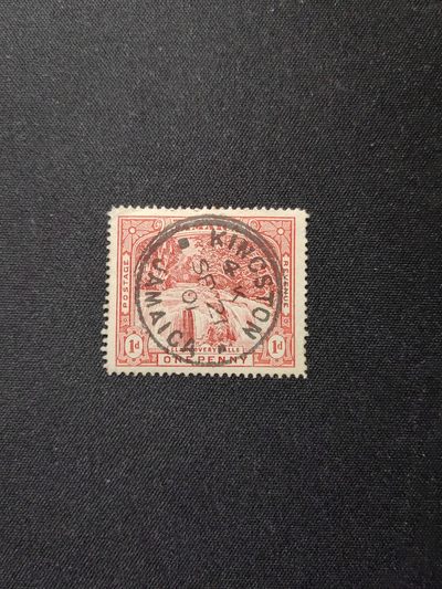 多国邮票专场（拍卖）第③④场 （0佣金） - 英属 牙买加 1900-1901年 雕刻版 瀑布风光 