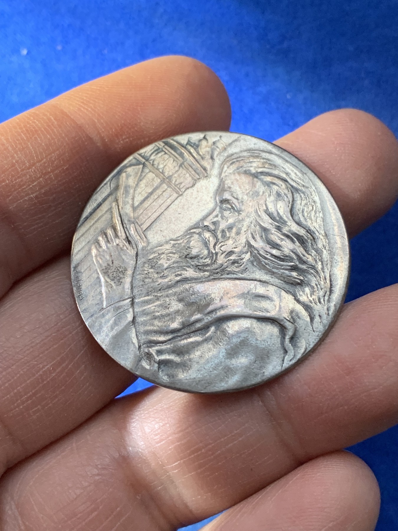 《竞宝斋》第221场-周日，周一 2场 (全场包邮) 1902年法国东方学者研究协会银章 35毫米 9.9克