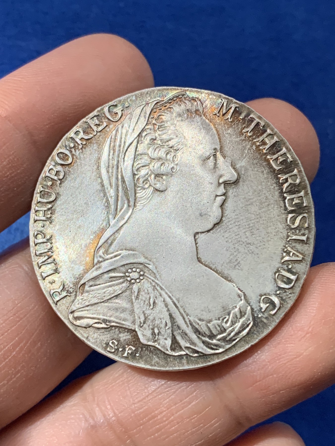 《竞宝斋》第221场-周日，周一 2场 (全场包邮) 1780年奥地利大奶妈玛利亚特蕾莎1泰勒银币 后铸版