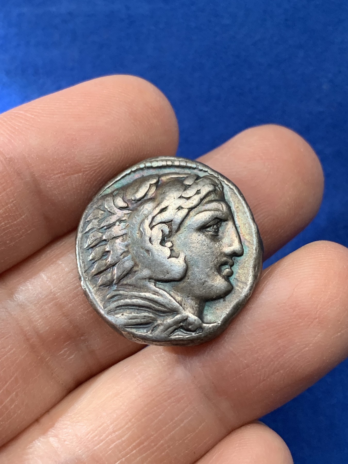 《竞宝斋》第221场-周日，周一 2场 (全场包邮) 古希腊银币 亚历山大四德银币 16.25克 （公元前336-323）